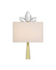 Currey and Company - 5900-0061 - One Light Wall Sconce - Trillium - Clear/Brass