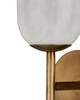Currey and Company - 5800-0082 - One Light Wall Sconce - Belmont - Natural / Antique Brass