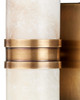Currey and Company - 5800-0076 - LED Wall Sconce - Brenham - Natural/Vintage Brass