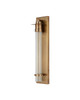 Currey and Company - 5500-0067 - LED Wall Sconce - Provence - Antique Brass / Clear