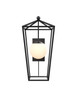 Currey and Company - 5500-0061 - One Light Wall Sconce - Denison - Midnight / Frosted White