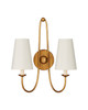 Currey and Company - 5000-0318 - Two Light Wall Sconce - Brayden - Antique Gold Leaf