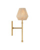 Currey and Company - 5000-0316 - LED Wall Sconce - Francie - Antique Gold Leaf / Natural