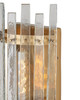 Currey and Company - 5000-0312 - One Light Wall Sconce - Electra - Clear / Antique Brass