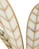 Currey and Company - 5000-0301 - Two Light Wall Sconce - Foliatura - Antique Brass/Off-White