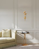 Currey and Company - 5000-0289 - Four Light Wall Sconce - Hortensia - Contemporary Gold Leaf/Contemporary Gold/Contemporary Silver Leaf