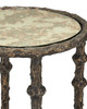 Currey and Company - 4000-0283 - Accent Table - Spalzato - Aged Brass / Antique Glass