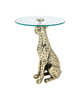 Currey and Company - 4000-0264 - Accent Table - Bacall - Antique Gold / Clear
