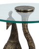 Currey and Company - 4000-0255 - Accent Table - Paonne - Antique Gold/Clear