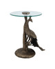 Currey and Company - 4000-0255 - Accent Table - Paonne - Antique Gold/Clear