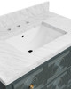 Currey and Company - 3800-0019 - Vanity with Rectangular Undermount Sink - Santos - Vintage Navy/Natural/White/Brushed Brass/Polished Nickel