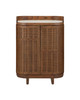 Currey and Company - 3000-0346 - Bar Cabinet - Virtuosity - Brushed Driftwood / Natural / Brass