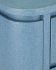 Currey and Company - 3000-0342 - Nightstand - Briallen - Lacquered Blue Linen / Polished Nickel