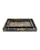 Currey and Company - 1200-1130 - Tray Set of 2 - Thrace - Black / Yellow