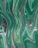 Currey and Company - 1200-1117 - Vase - Tamarind - Marbleized Dark Green