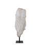 Currey and Company - 1200-1090 - Fragment on Metal Stand - Ishtar - Antique Off-White / Black