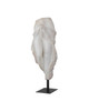 Currey and Company - 1200-1090 - Fragment on Metal Stand - Ishtar - Antique Off-White / Black