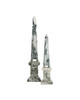 Currey and Company - 1200-1079 - Obelisk - Sorority - Green/Off-White