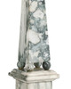 Currey and Company - 1200-1078 - Obelisk - Sorority - Green/Off-White