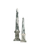 Currey and Company - 1200-1078 - Obelisk - Sorority - Green/Off-White