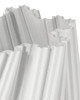Currey and Company - 1200-1005 - Vase - Whorl - White