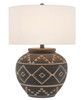 Currey and Company - 6000-0539 - One Light Table Lamp - Tattoo - Black/Latte