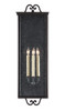 Currey and Company - 5500-0007 - Three Light Outdoor Wall Sconce - Giatti - Midnight