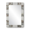 Currey and Company - 1000-0132 - Mirror - Elena - White/Brown