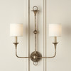 Currey and Company - 0900-0023 - Chandelier Shade - Off-White Fine Grasscloth - Off-White