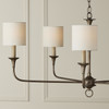 Currey and Company - 0900-0023 - Chandelier Shade - Off-White Fine Grasscloth - Off-White