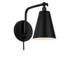Generation Lighting - GLW2001MBK - One Light Wall Sconce - Drae - Midnight Black