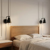 Generation Lighting - GLW2001MBK - One Light Wall Sconce - Drae - Midnight Black