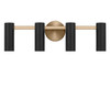 Generation Lighting - GLV2084SBE - Four Light Vanity - Zentro - Satin Brass