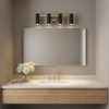 Generation Lighting - GLV2084SB - Four Light Vanity - Zentro - Satin Brass