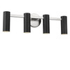 Generation Lighting - GLV2084BNE - Four Light Vanity - Zentro - Brushed Nickel