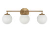 Generation Lighting - GLV1853SBE - Three Light Vanity - Nube - Satin Brass