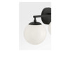 Generation Lighting - GLV1853MBK - Three Light Vanity - Nube - Midnight Black