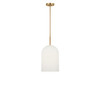 Generation Lighting - GLP1941SBE - One Light Pendant - Neblina - Satin Brass