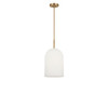Generation Lighting - GLP1941SB - One Light Pendant - Neblina - Satin Brass