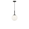 Generation Lighting - GLP1821MBKE - One Light Pendant - Nube - Midnight Black