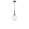 Generation Lighting - GLP1821MBKE - One Light Pendant - Nube - Midnight Black