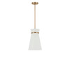 Generation Lighting - GLP1751SB - One Light Pendant - Fynn - Satin Brass