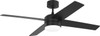 Generation Lighting - 4LNIR52MBKAWD - 52" Ceiling Fan - Loni - Midnight Black