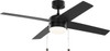 Generation Lighting - 4LNI52MBKAWD - 52" Ceiling Fan - Loni - Midnight Black