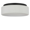 Generation Lighting - GLF1992MBKE - Two Light Flush Mount - Axira - Midnight Black