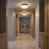 Generation Lighting - GLF1992MBKE - Two Light Flush Mount - Axira - Midnight Black