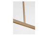 Generation Lighting - GLC2074SB - Four Light Linear Chandelier - Zentro - Satin Brass
