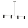Generation Lighting - GLC2074BNE - Four Light Linear Chandelier - Zentro - Brushed Nickel