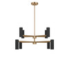 Generation Lighting - GLC2068SBE - Eight Light Chandelier - Zentro - Satin Brass