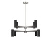 Generation Lighting - GLC2068BNE - Eight Light Chandelier - Zentro - Brushed Nickel